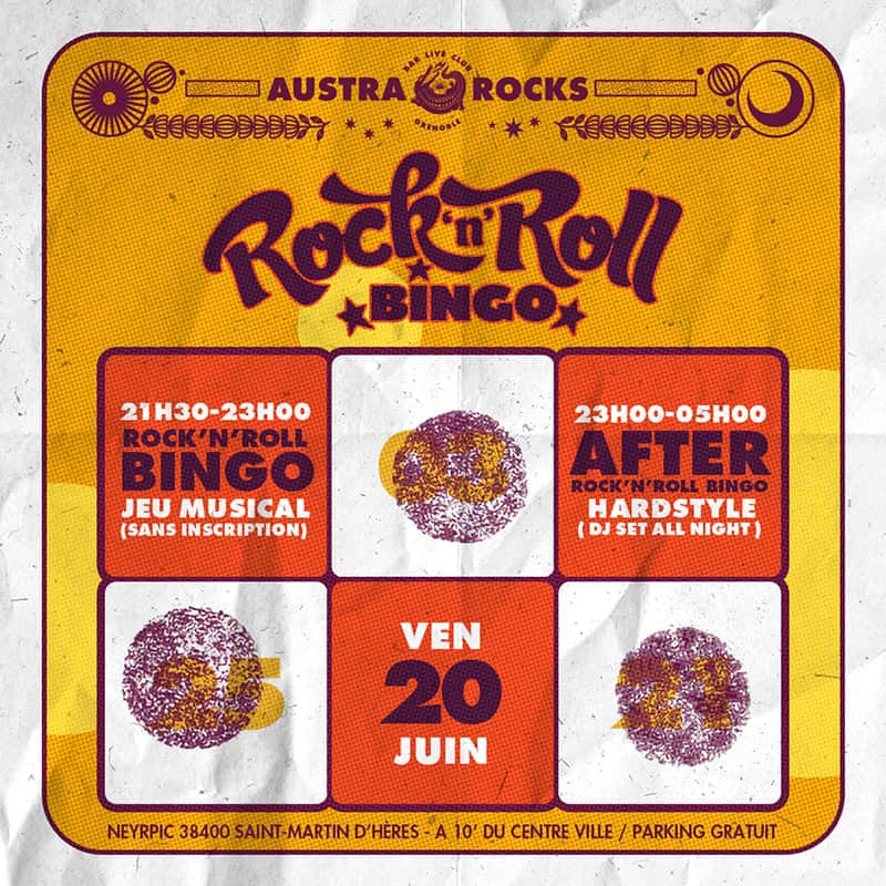 AUSTRA Grenoble Rock n Roll Bingo